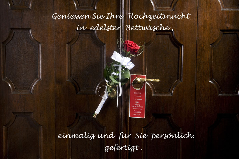 Hochzeitsbettw&auml;sche